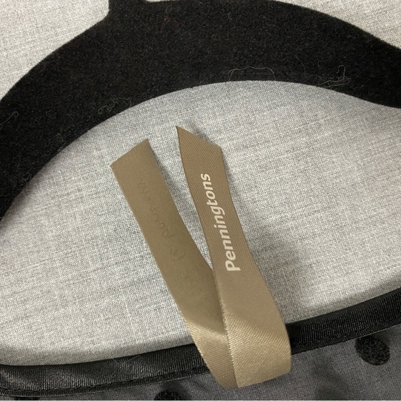 Penningtons Polkadot Sheer Blouse Sz 1X Black Long Sleeve - Picture 6 of 9